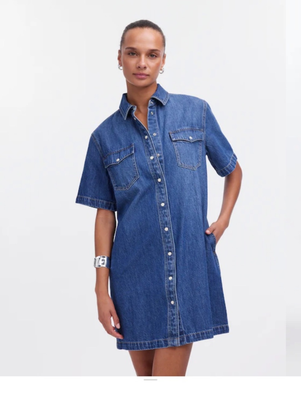 Madewell Oversized Mini Shirtdress